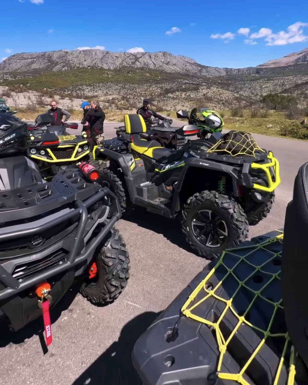 CF MOTO 625 on mountain terrain