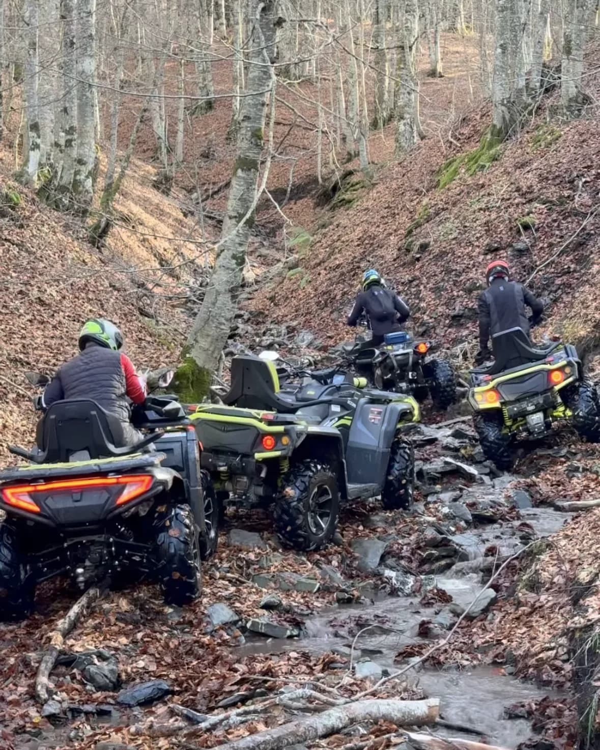 ATV route through Montenegro landscape