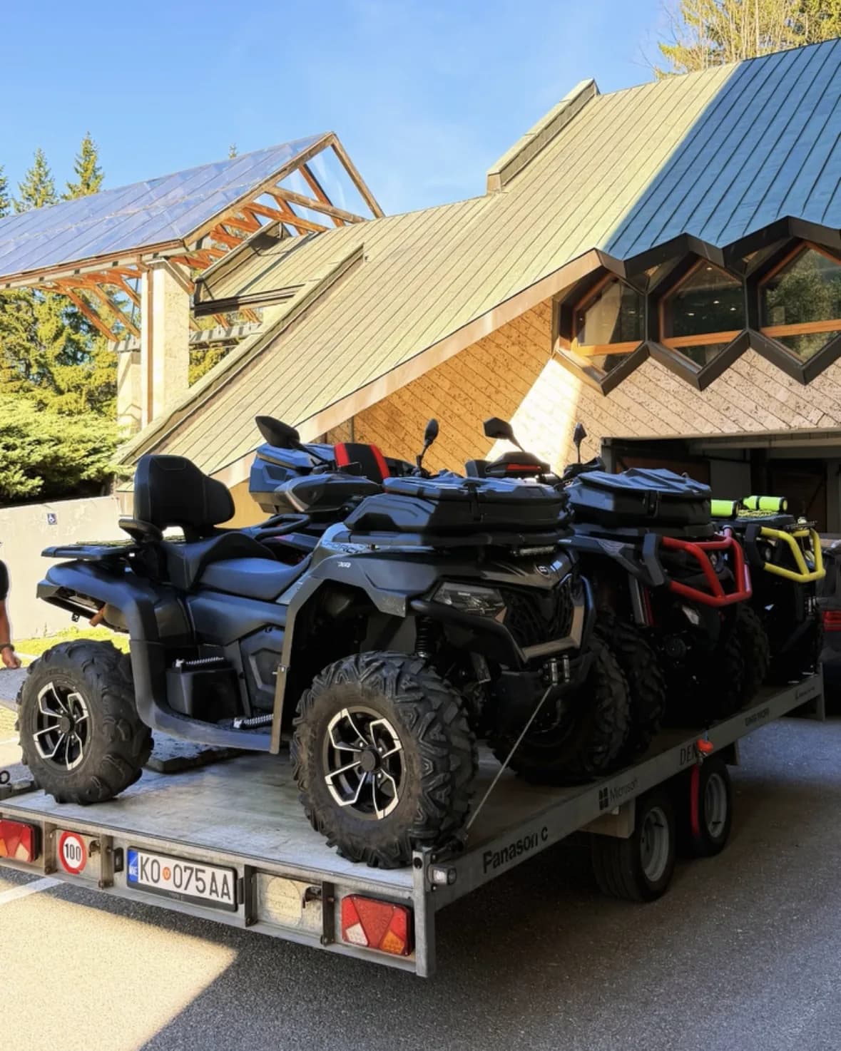 ATV parked on rugged terrain in Montenegro